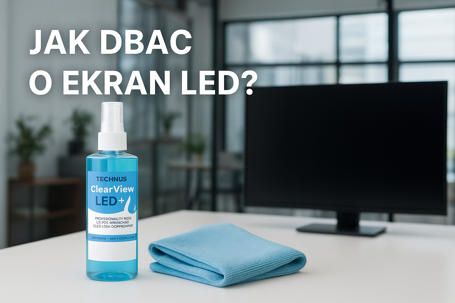 Czym wyczyścić ekran monitora komputera oraz LED i OLED